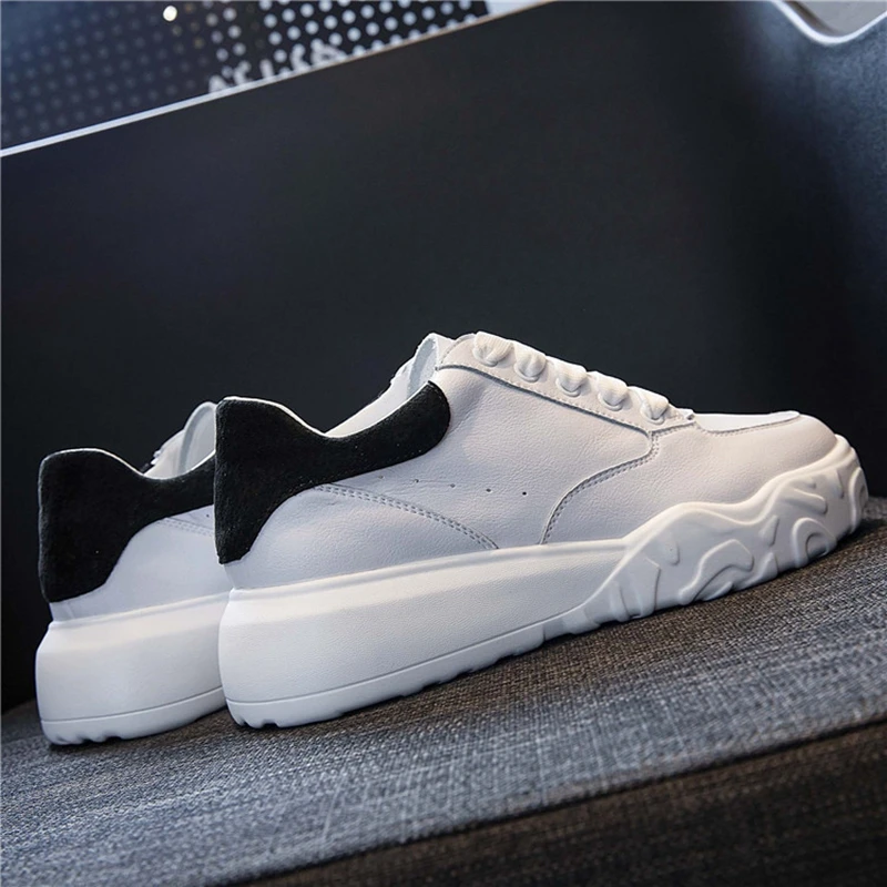 Новинка осени 2020 кожаные белые туфли женская повседневная обувь тонкие женские