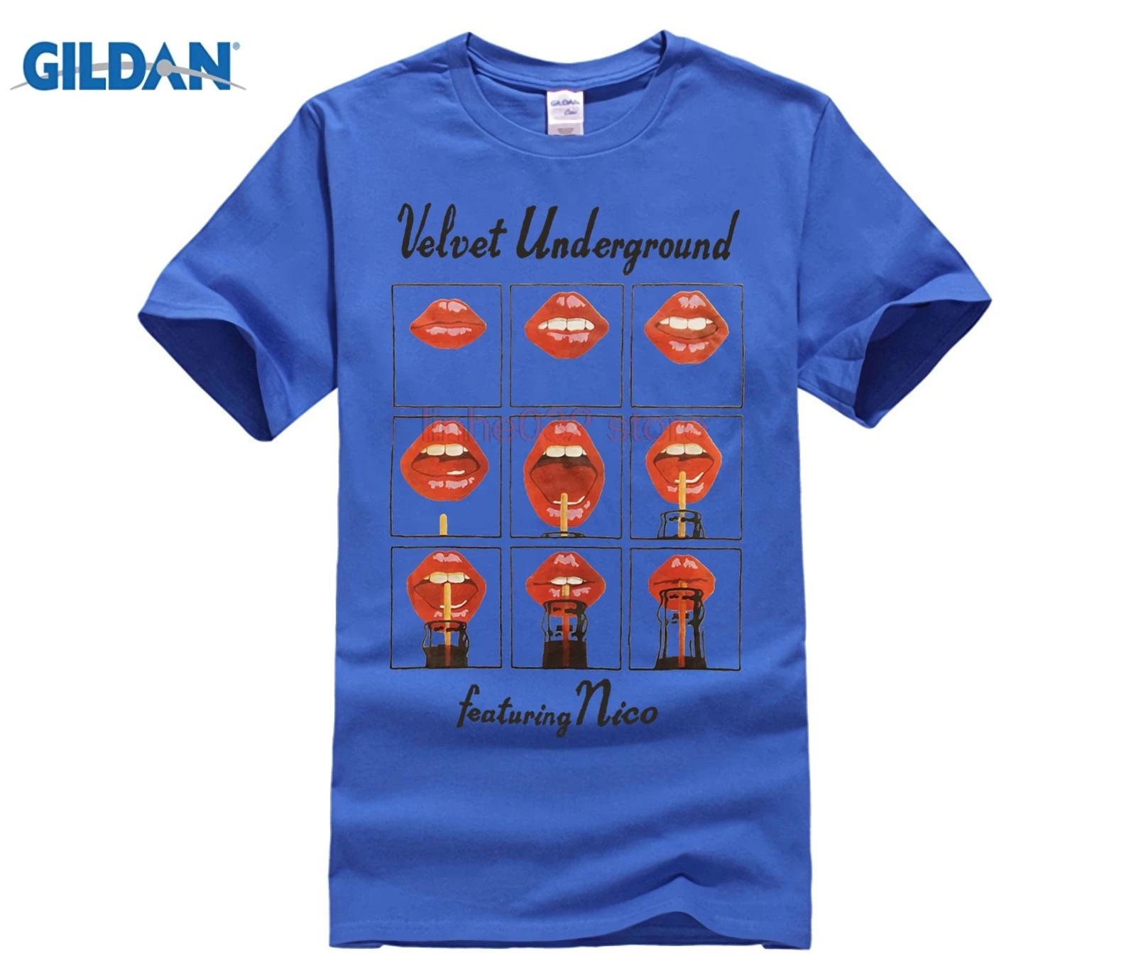 Velvet Underground Featuring Nico (потертые) Slim Fit футболка Классическая хлопковая Мужская с