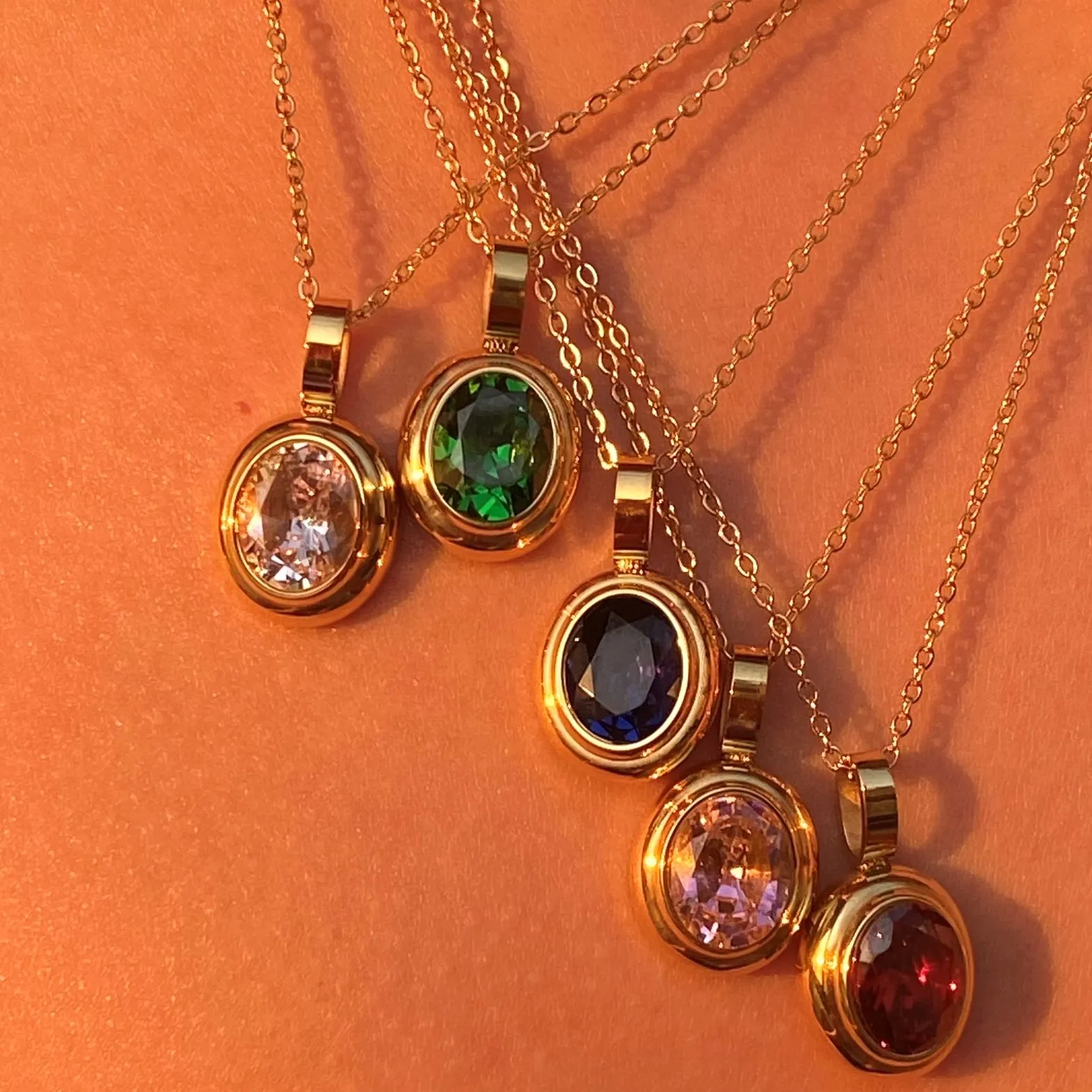 

2021 Dazan Winner New Gold Plated Colorful Zircon Stainless Steel Choker Neck Inthelin Necklace Costume Jewelry For Women