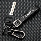 1 шт., кожаный брелок для автомобиля Mazda Axela 2 3 MS 6