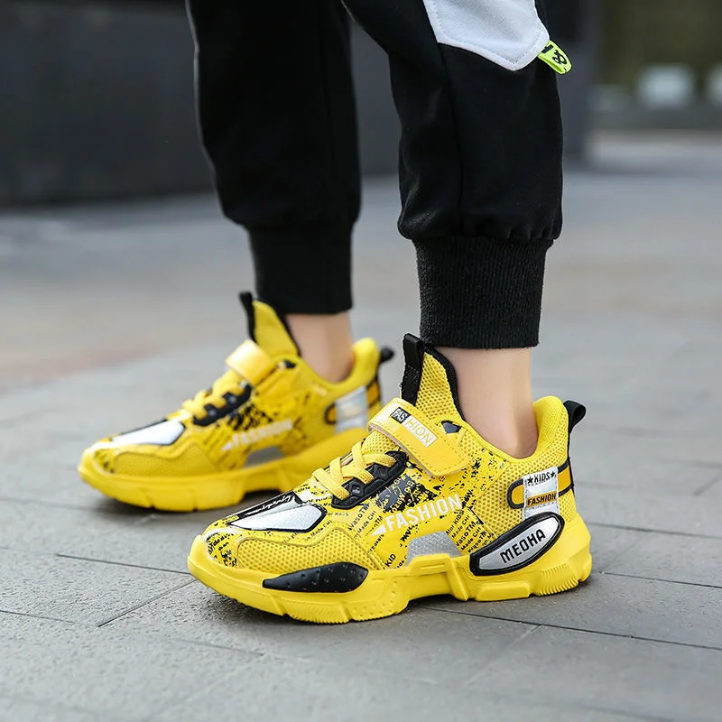 

Mules For Kids Shoes For Boys Girls New Lace-up Flats Running Shoes Children Sports Sneakers Breathable Autumn Running