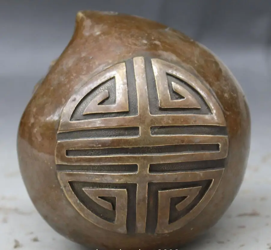 12 см китайская Бронзовая скульптура Миф 8 бессмертный Бог Длинная жизнь