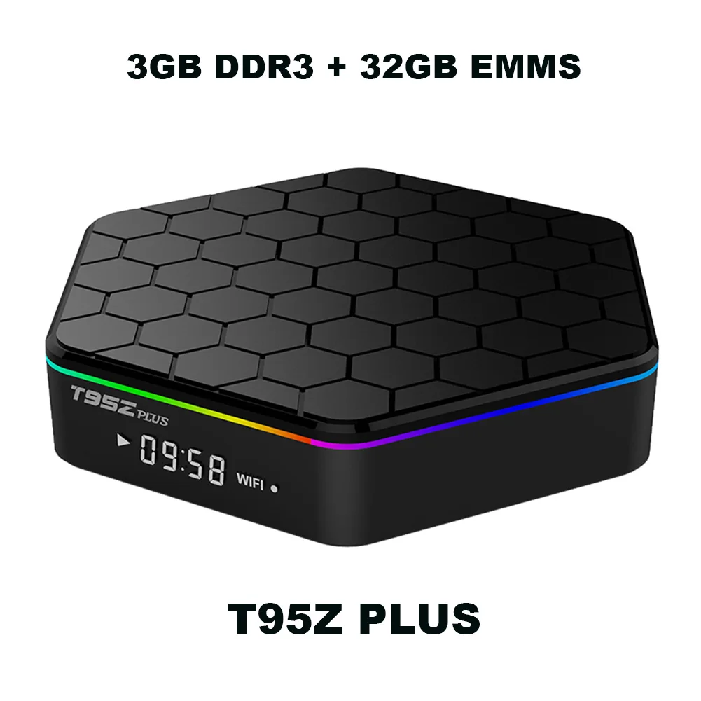 T95Z Плюс/T95 MAX Plus Смарт ТВ коробка 16/32/64GB Android 7,1/9,0 4K ТВ коробка 2,4 г/Wi-Fi 5 ГГц BT4.0 Декодер каналов кабельного телевидения T95 media player - Color: 3G 32G Android 7.1