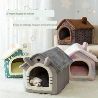 dog kennel winter warm all seasons universal removable and washable dog house cat kennel dog bed pet house