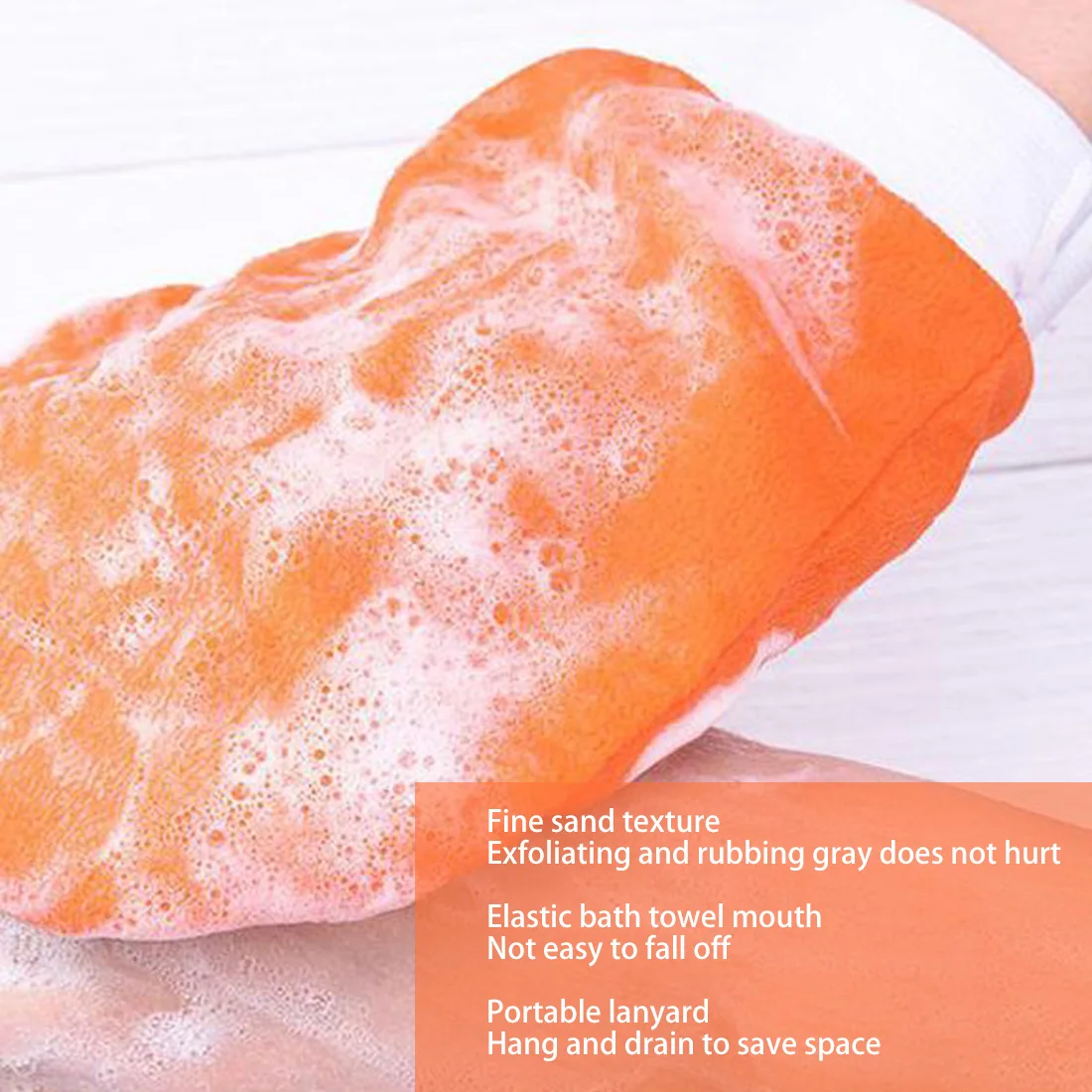 Перчатка-отшелушиватель для ванны скраб чистки тела удаление омертвевшей кожи