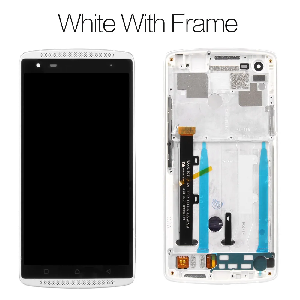 5,5 ''1920x1080 дисплей для lenovo Vibe X3 lcd Lemon X X3C50 X3C70 X3A40 lcd сенсорный экран дигитайзер Запасные части - Цвет: Screen with Frame