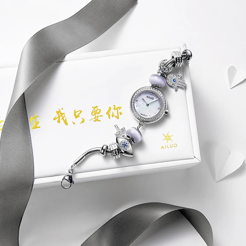 Швейцарские кварцевые часы RONDA с бриллиантовым сапфиром Роскошные Брендовые