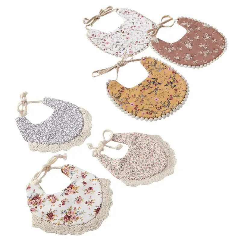 

3 Pcs/Set Baby Newborn Bib Infant Toddler Feeding Saliva Towel Burp Cloths Gift A2UB