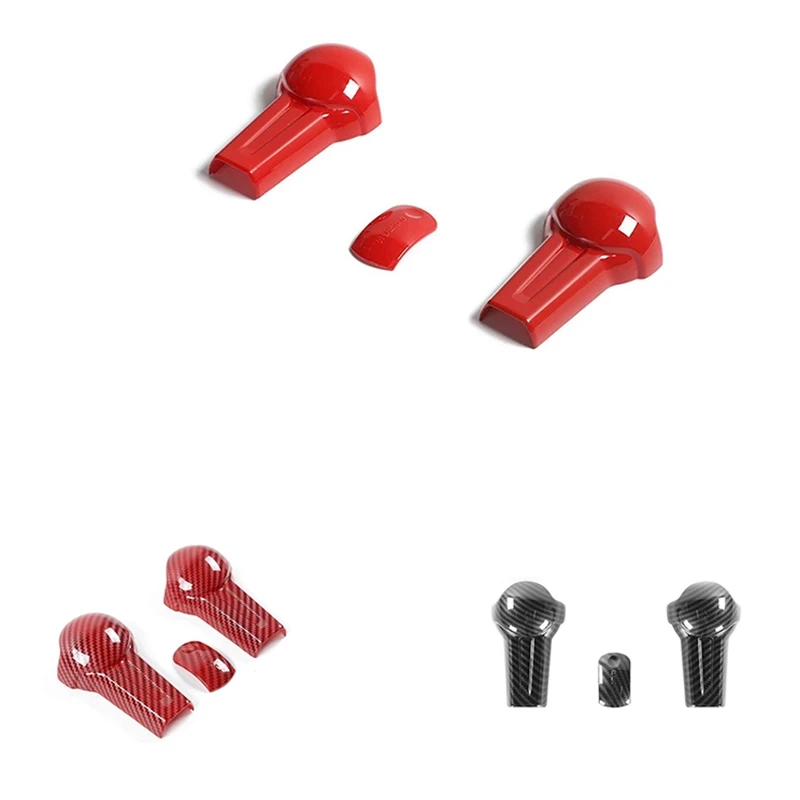 

Gear Shift Knob Cover Kit Trim ABS for Ford Mustang 2015 2016 2017 2018 2019