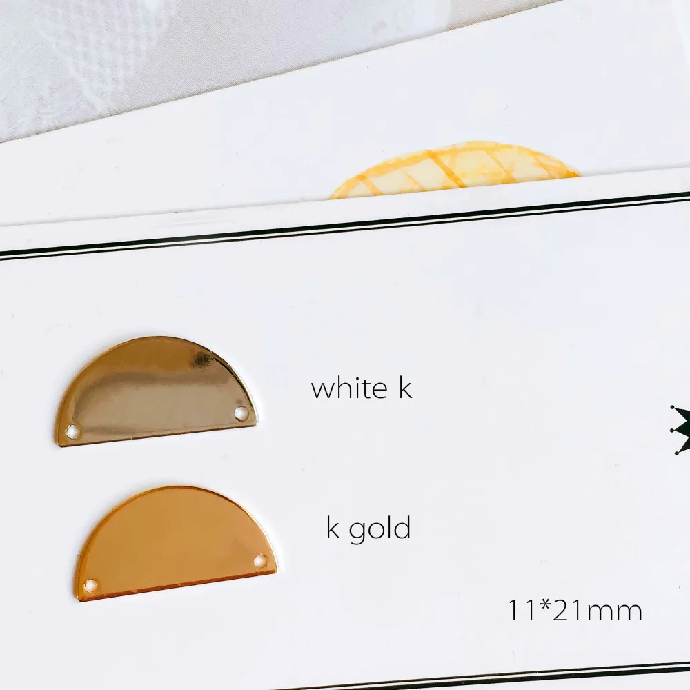 6 шт. простые подвески капли из белого золота|Ювелирная фурнитура и компоненты| |