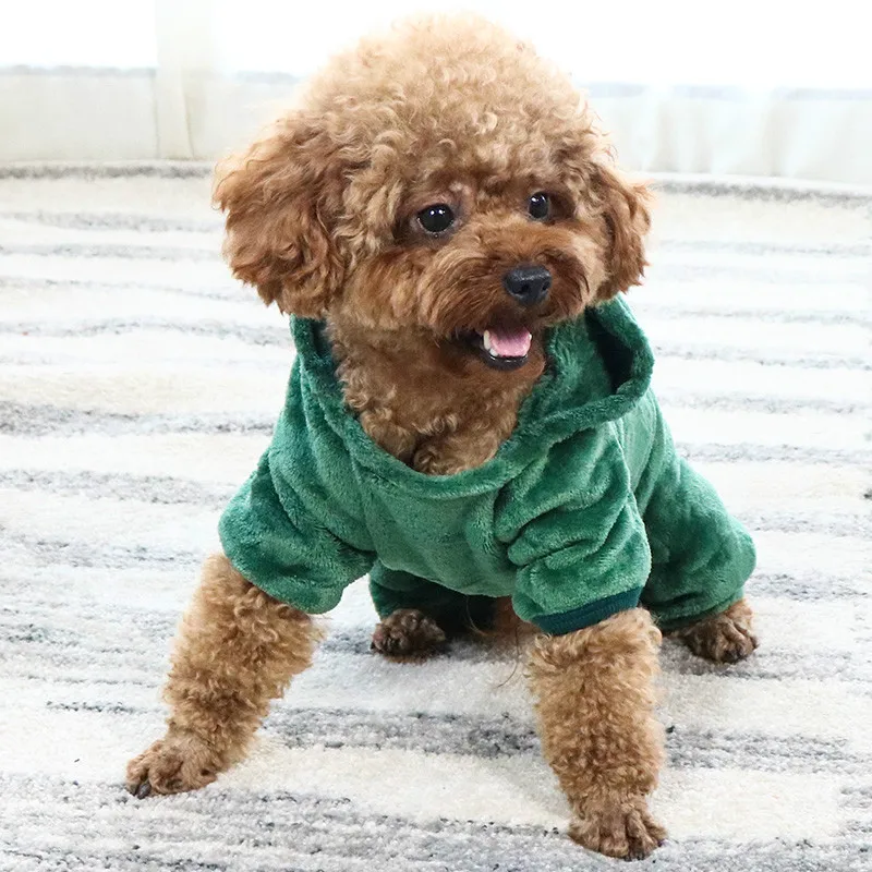 

Puppy Clothes Autumn and Winter Clothes Four-Legged Milk Cat Teddy Small Dog Puppies Pets Winter Dog Supplies Pet Clothes
