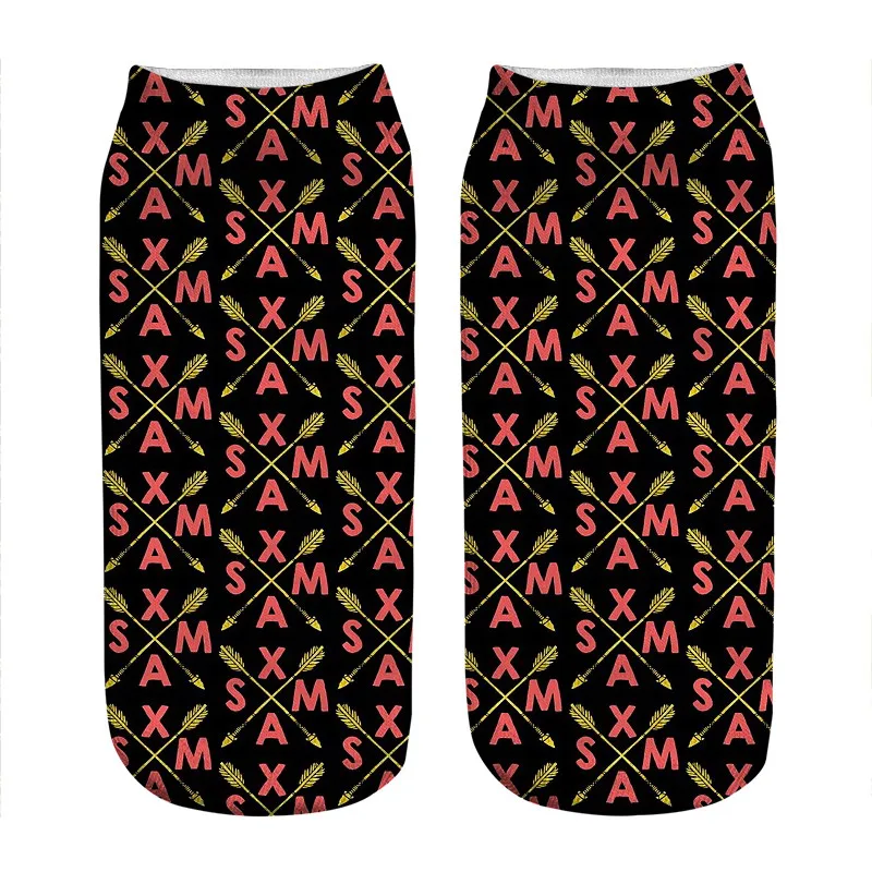 Женские носки кавайные счастливые маленькие розовые с принтом морской звезды