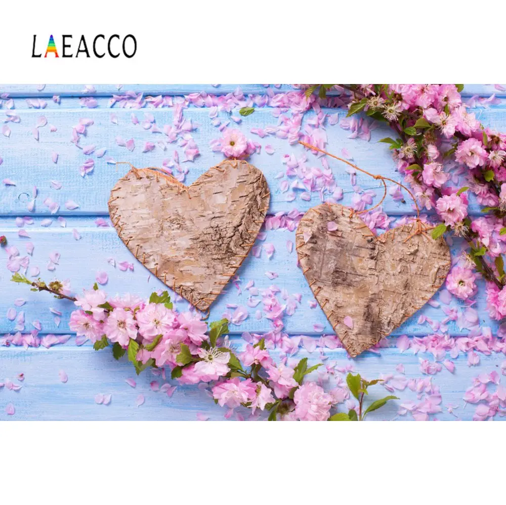 Laeacco деревянный фон серые доски ленты бабочка сердце шаблон ПЭТ кукла портрет