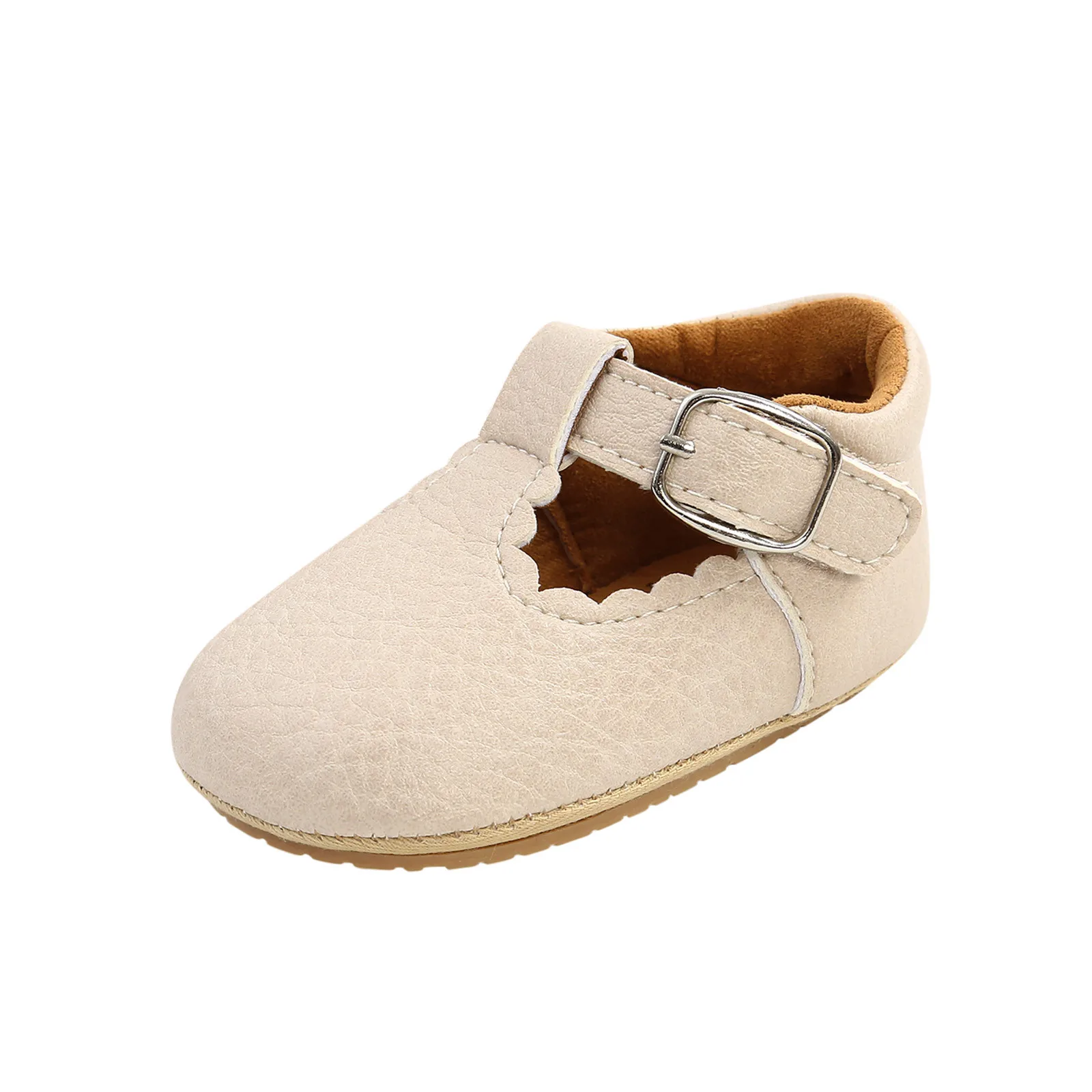 

ISHOWTIENDA Baby Boys Girls Soft Non-slip Rubber Sole Prewalker Flat Walking Shoes& Headband Lovely