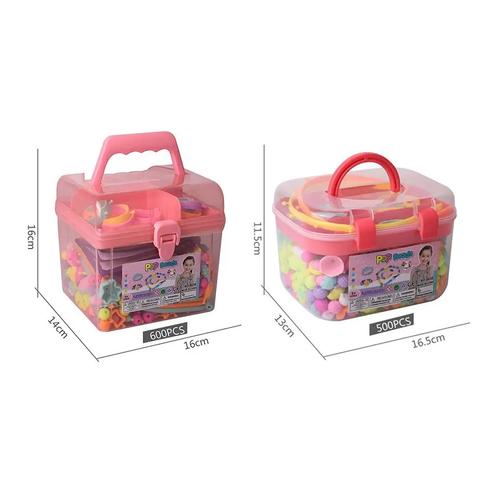Pop Arty Beads Игрушки для девочек DIY Набор создания украшений ДЕТИ оснастки бусины