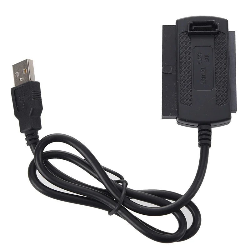 3 в 1 USB 2 0 для IDE SATA 5/3 5 ''жесткий диск HD HDD адаптер конвертер кабель черный |