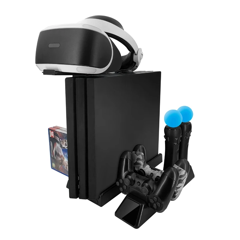 4 в 1 контроллер зарядная док-станция Подставка для Playstation PS4/Slim/Pro/PS VR Move Quad