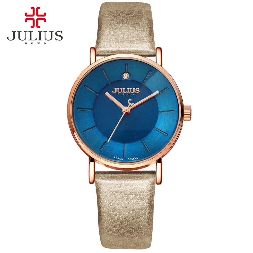 

JULIUS 9MM Ladies Super Slim Watch 30M Waterproof Original Quality Relogio Feminino Simple Hand Clock Women Birthday Girl JA-921