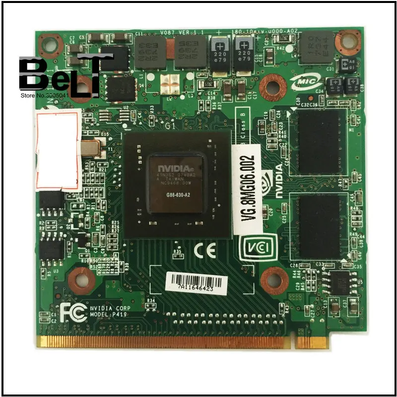 Видеокарта для ноутбука Acer Aspire 7520G 7520 7720 7720G видеокарта GeForce 8400 8400M GS DDR2 256 Мб VGA