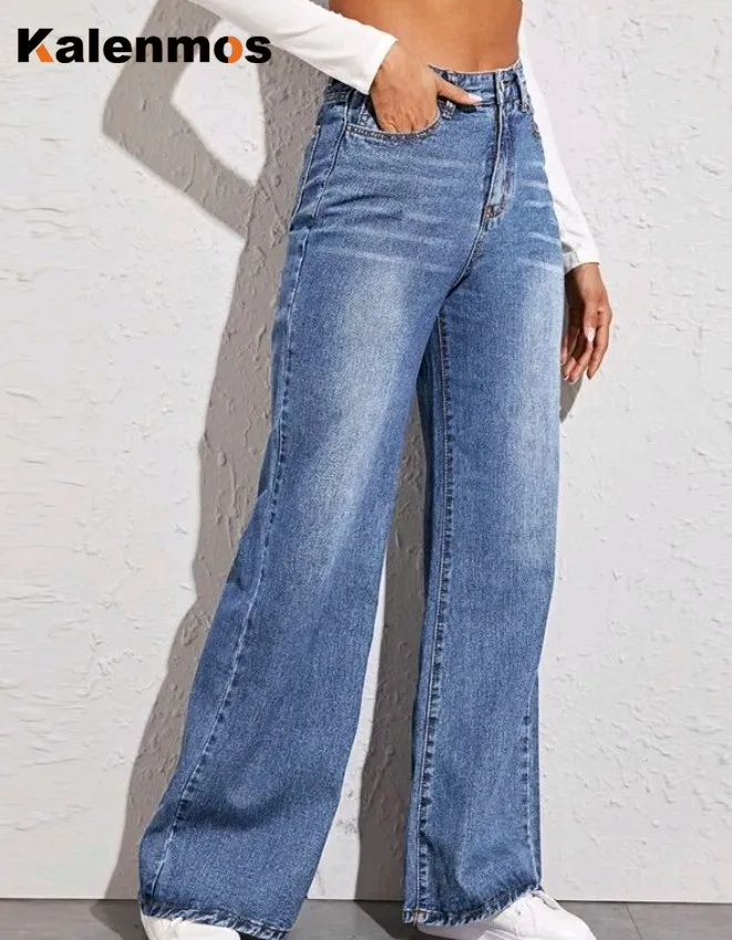 

Denim Pants Women Washed Jeans Autumn Winter Bleached Casual Sexy Trousers 2020 Baggy Work Jean Women Vintage High Waisted Jeans