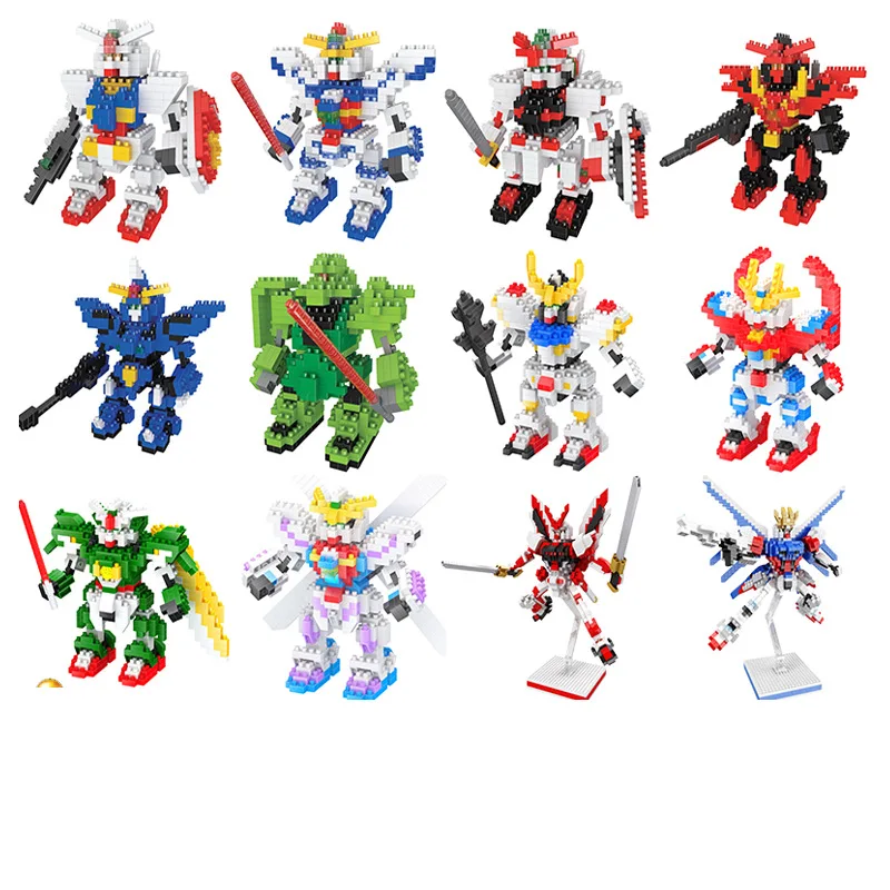 

Микросборные строительные блоки Gunpla Robot Red Heresy, Flying Wing, Blue Heresy и т. д. Рождественские подарки для детей