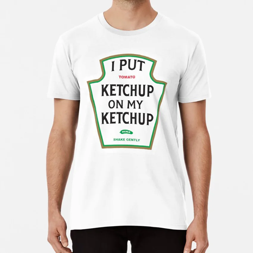 Я положила кетчуп на мой футболка кружка heinz lover addict catsup догнать | Мужская одежда