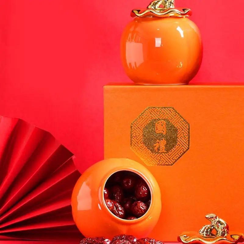 1 шт. керамический контейнер для чая подарочный держатели хранения конфет дома с