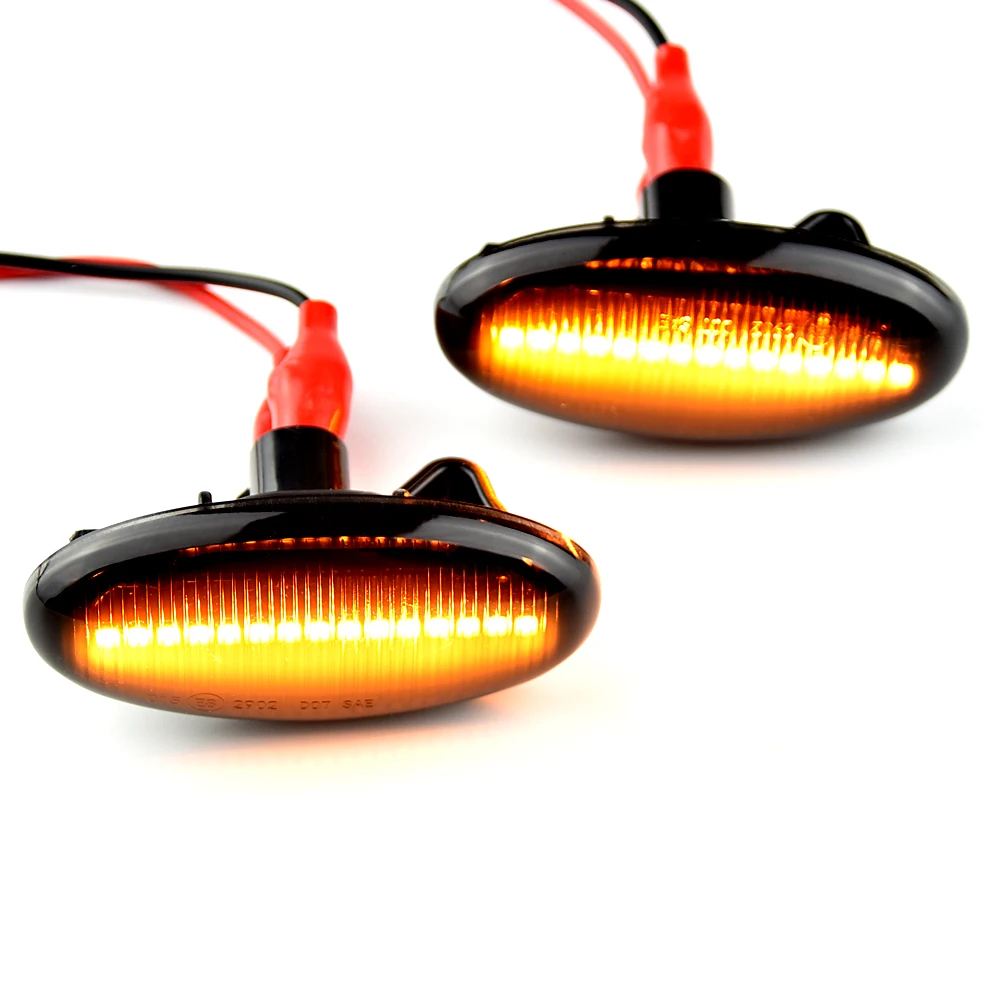 Modern Styling LED Side Indicator Repeater Turn Signal Blinker For Mazda 2 3 5 6 GG GY MPS BT-50 MPV Smoked Clear Dynamic Lights |