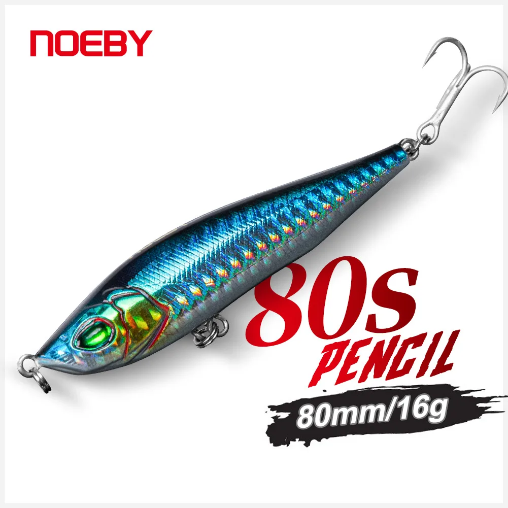 

NOEBY 80mm 16g Goods for Fishing Pencil Lure Wobblers Pike and Perch Sinking Fishing Articles NBL9604