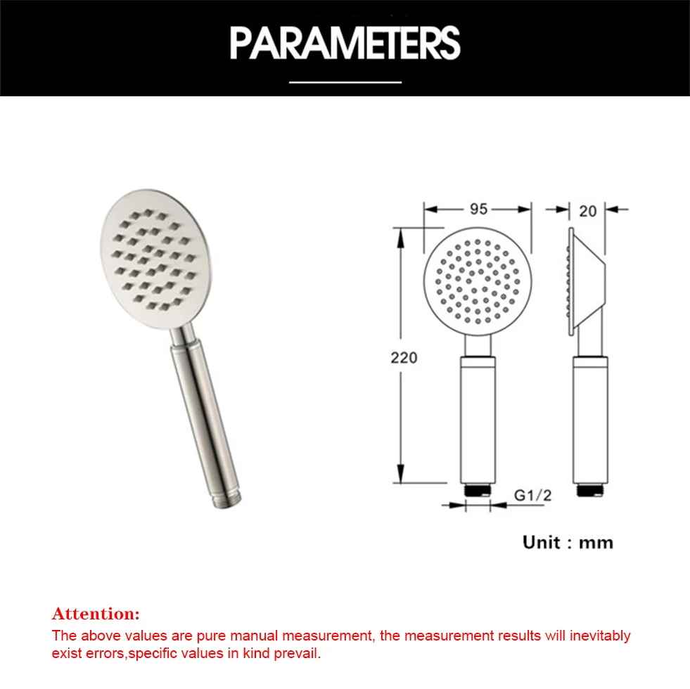 Высококачественный ручной держатель душевой лейки temkune шланга из матовой