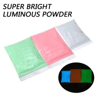 50g glow in the dark powder blue green pink bright fluorescent nail glitter phosphor powder pigment diy nail art