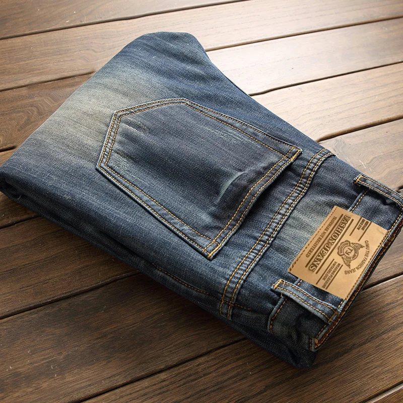 

Blue Jeans Men Jean Homme Winter Jeans For Men Denim Warm Brushed Winter Ripped Hombre Vaqueros Fashions Special Men'S Slim Fit