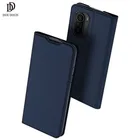 Чехол-книжка для Xiaomi Poco F3, кожаный чехол-кошелек серии DUX DUCIS Skin Pro 6,67 дюйма, чехол-книжка для PocoPhone F3, аксессуары для карт