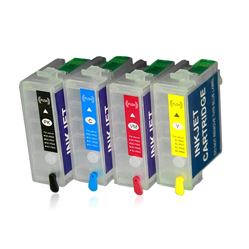 Совместимый T7601 T7602 7603 7604 7605 7606 7067 7068 7609 для Epson Surecolor P600 многоразовые картриджи