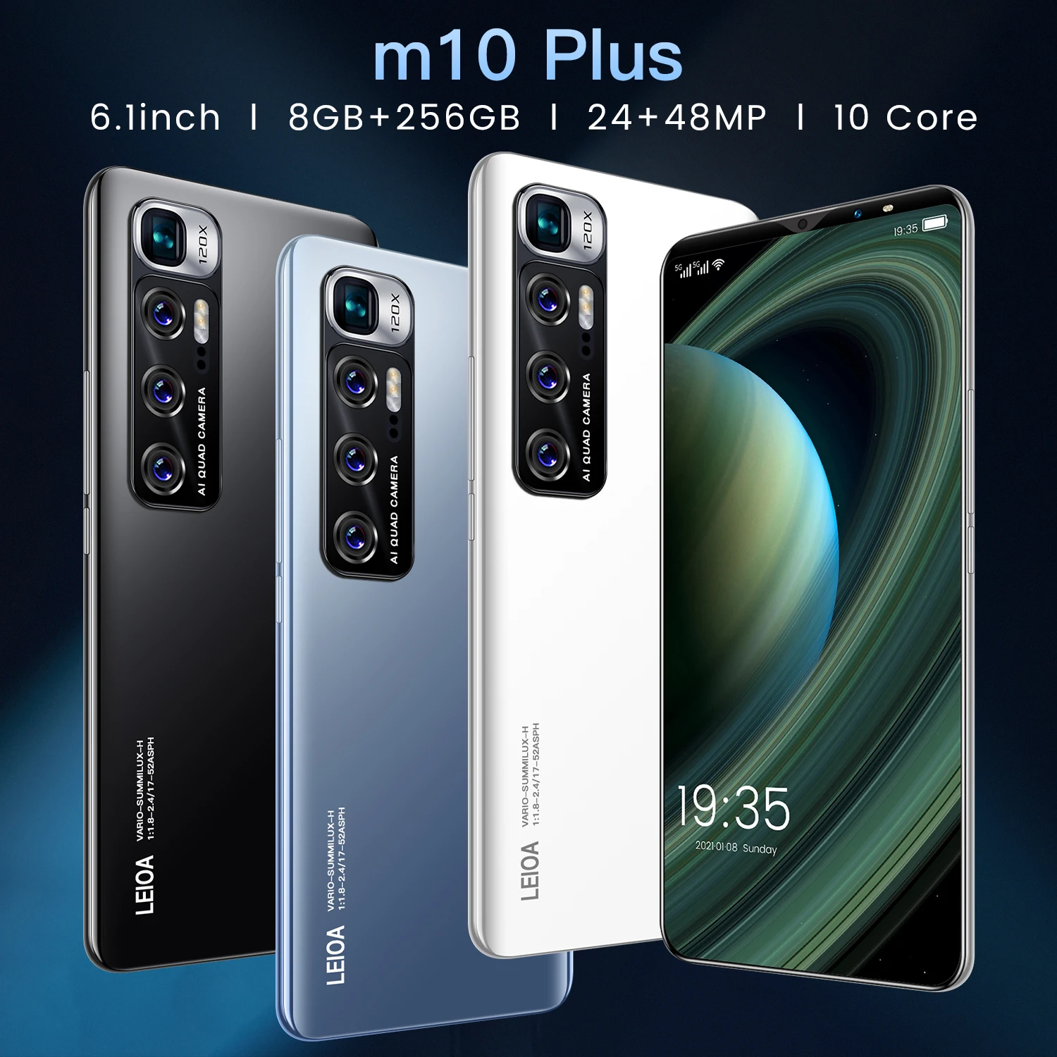 

Note 10 pro 6.1inch Smartphone 12+512G 4800mAh Large Battery Smartphone 24 + 48MP Camera Full Screen Android Phone Free Shipping