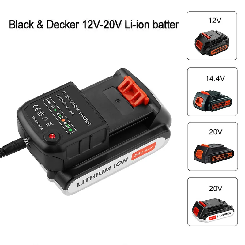 Black decker 20v charger PCC692L Li-ion Battery Charger Porter Cable Stanley 10.8V 14.4V 18V PCC690L L2AFC FMC690L FMC688L 686L |