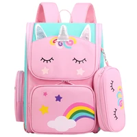 girls school backpack 1 grade children school bags for girls mochila unicorn backpack kids book bag princess primary schoolbags