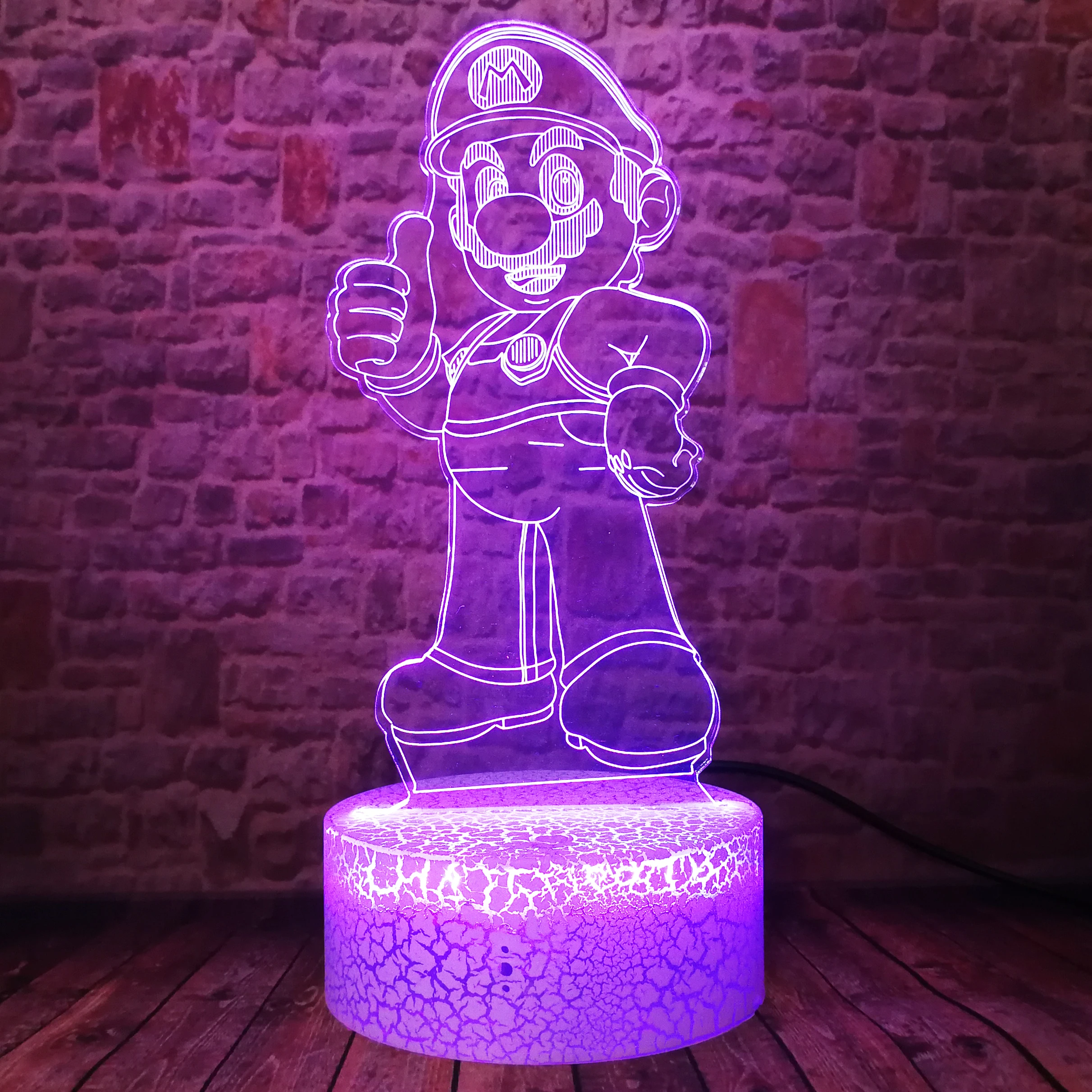 Крутая игра Супер Братья Марио светодиодный 3D светильник украшения дома детская