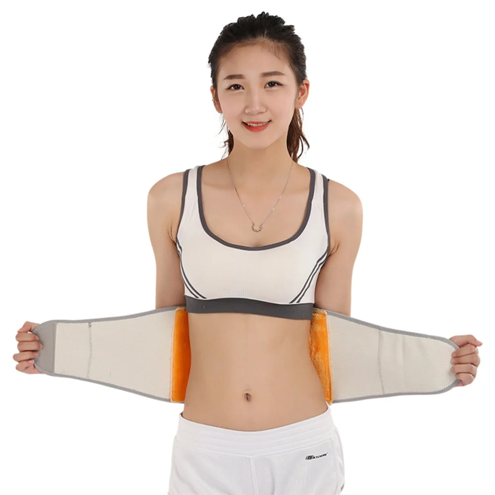 

Men Winter Thicken Thermal Plush Waist Warmer Lumbar Support Belt Cozy Warm Abdominal Protector Stomach Body Wrap Band Bac