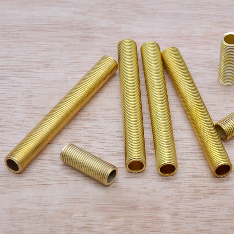 2 шт. M10 латунные все зубные трубки пустотелые трубы brassiness резьбовой трубопровод