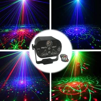 60 patterns rgb stage lights voice control music led disco light party show laser projector lights effect lamp with controller