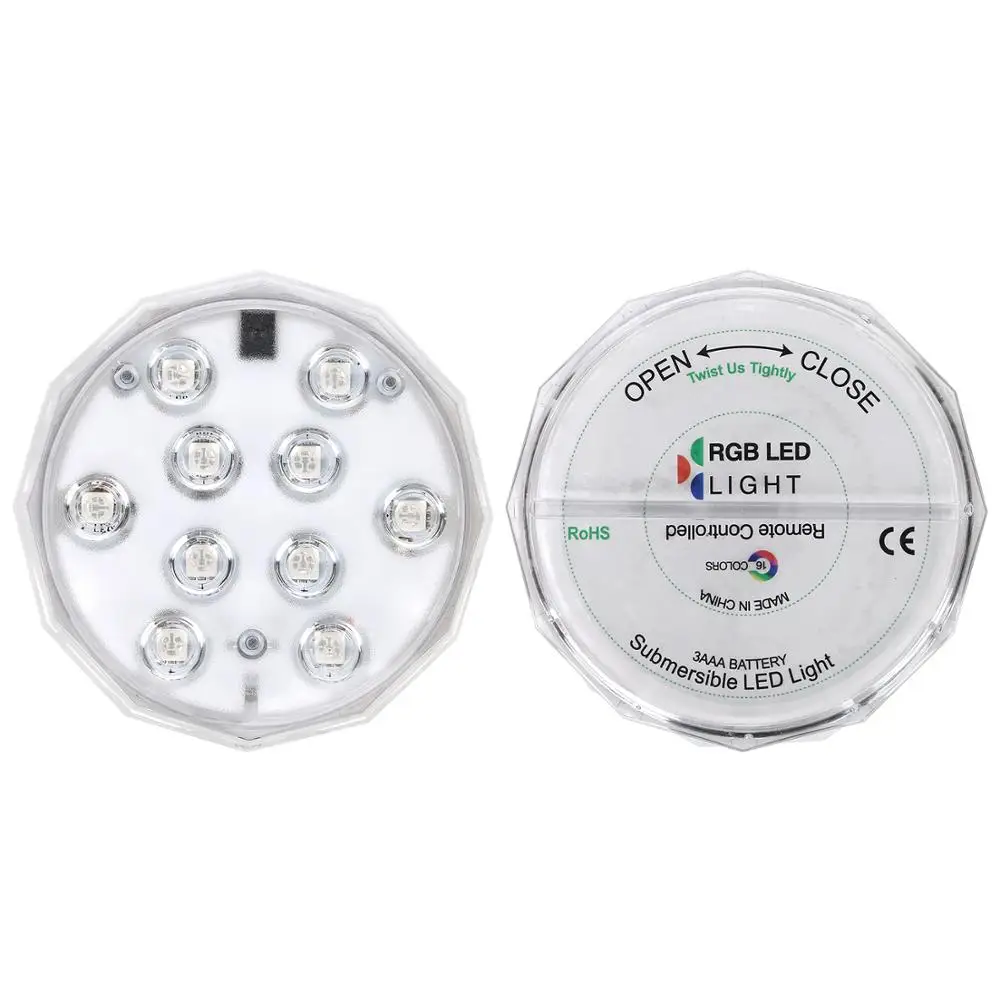 1 шт. 10 Led RGB светильник для бассейна с дистанционным управлением подводный Ночной