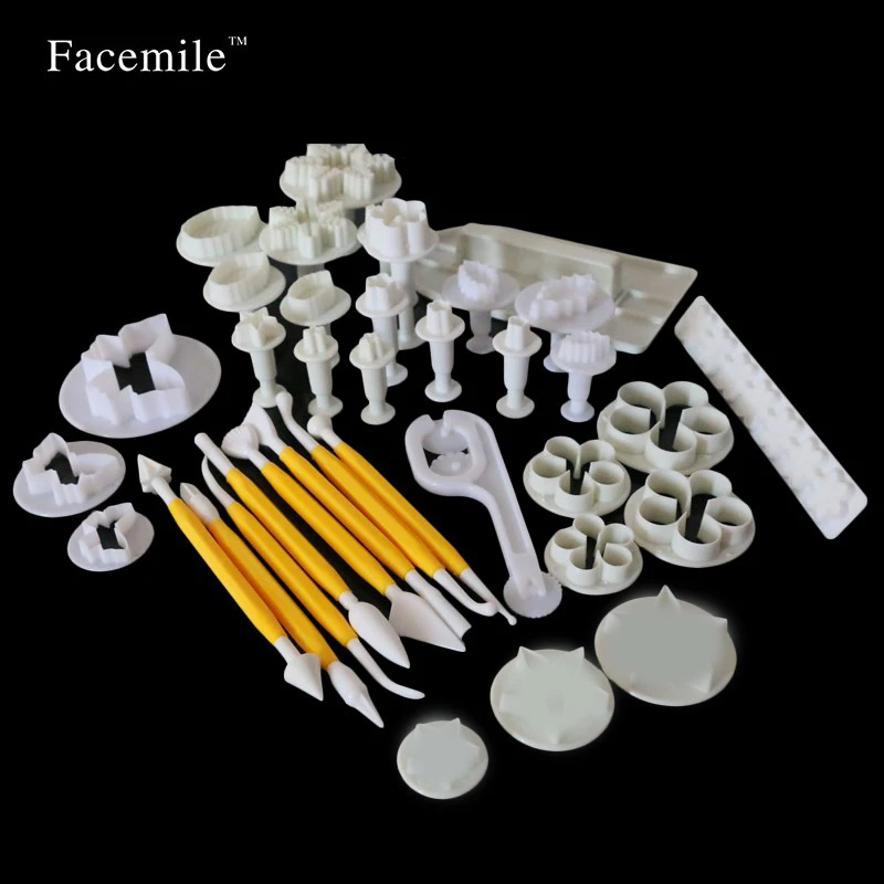 Facemile Sugarcraft подарок Плунжерные резаки кондитерский ролик помадка прибор для создания глазури силиконовая Пластиковая форма 04021