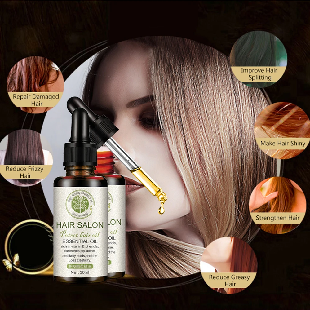 

2pcs Rose Jojoba Hair Oil for Damaged Hair Organic Herbal Hair Growth Serum Soft Hair Scalp Treatment Repair Prevent Thinning