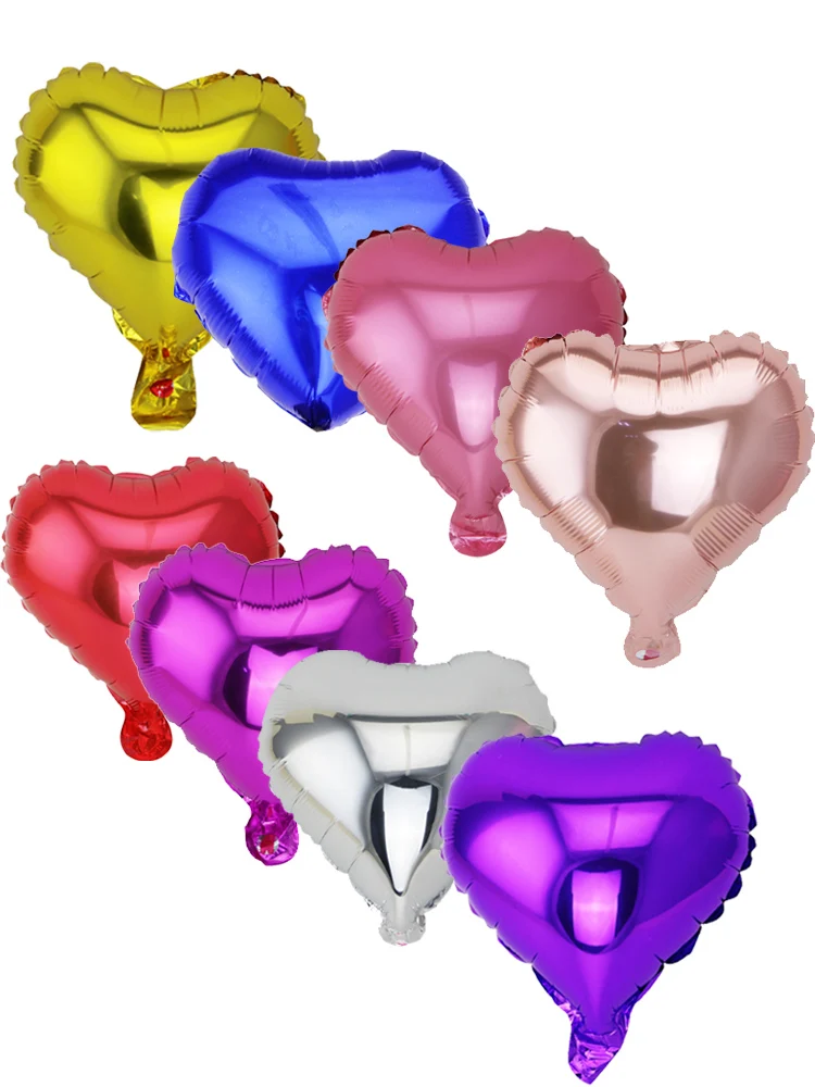 (20 pieces) 10 inch helium balloon heart-shaped wedding foil inflatable gift birthday party decoration | Дом и сад