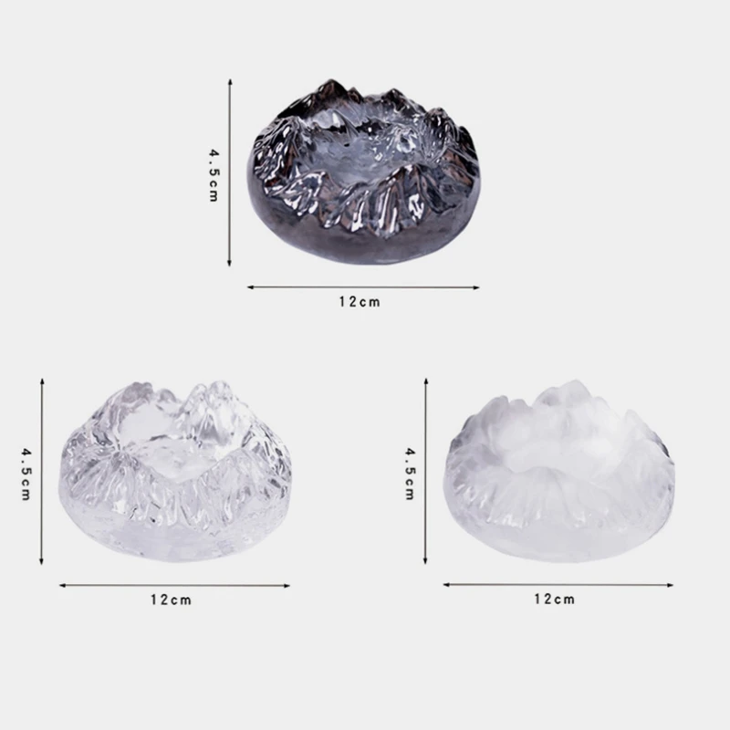 Snow Mountain Ashtray Glass Crystal Creative Model Portable Living Room Desktop Accessories | Дом и сад