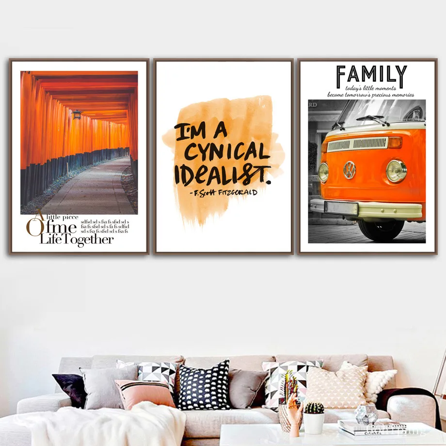 Настенные художественные картины на холсте винтажные автомобильные цитаты