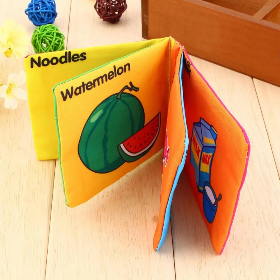 Книжка тканевая развивающая для детей мягкая игрушка познавательная книжка