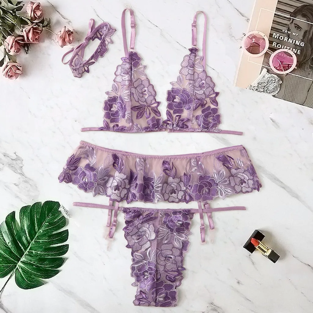 2019 новый сексуальный комплект с бюстгальтером женское кружевное нижнее белье