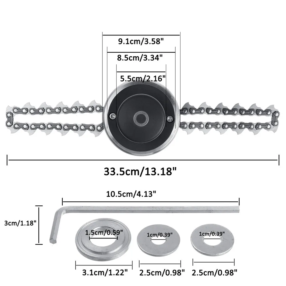 Газонокосилка триммер головка катушка кисть для цепи резак головная цепь B3 сада